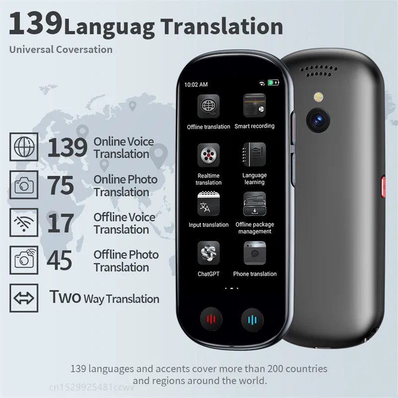 Voice Translator 139 Languages Z9 Portable Smart Voice Translator Real-time