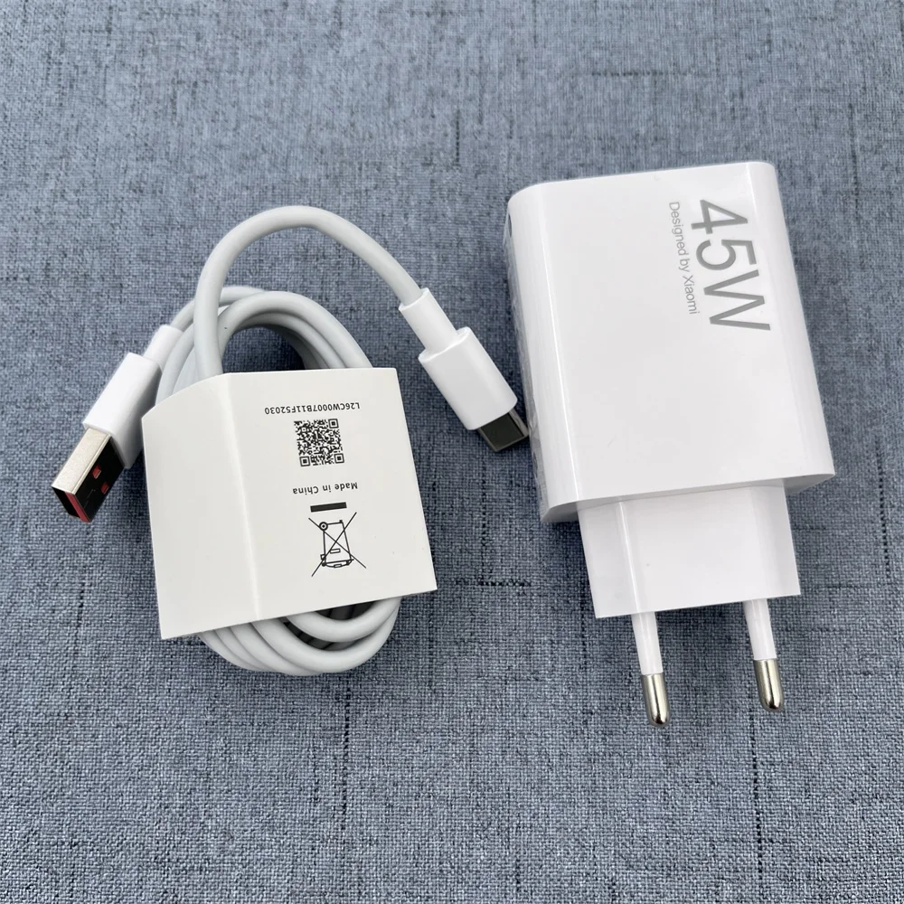 Xiaomi HyperCharge Fast Charging Combo EU Charger + Type C Cable Kit