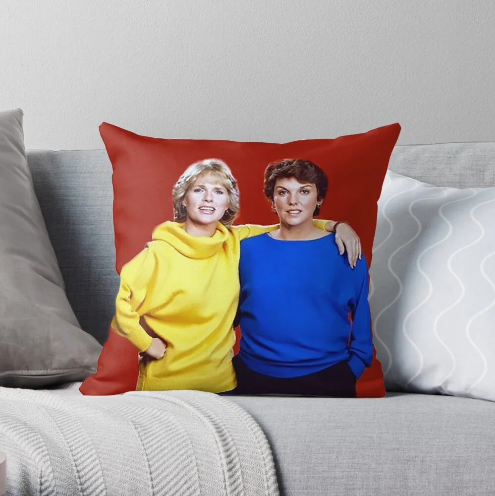 

Cagney and Lacey Throw Pillow Sofa Cushion Cover Pillowcase