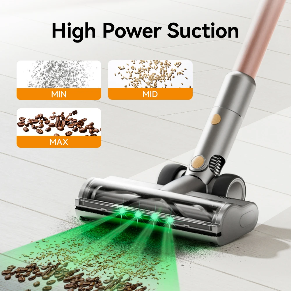 Cordless Vacuum Cleaner、24Kpa掃除機 Cordless Vacuum Cleaner, 350W/24kPa Stick Vacuum with Touch