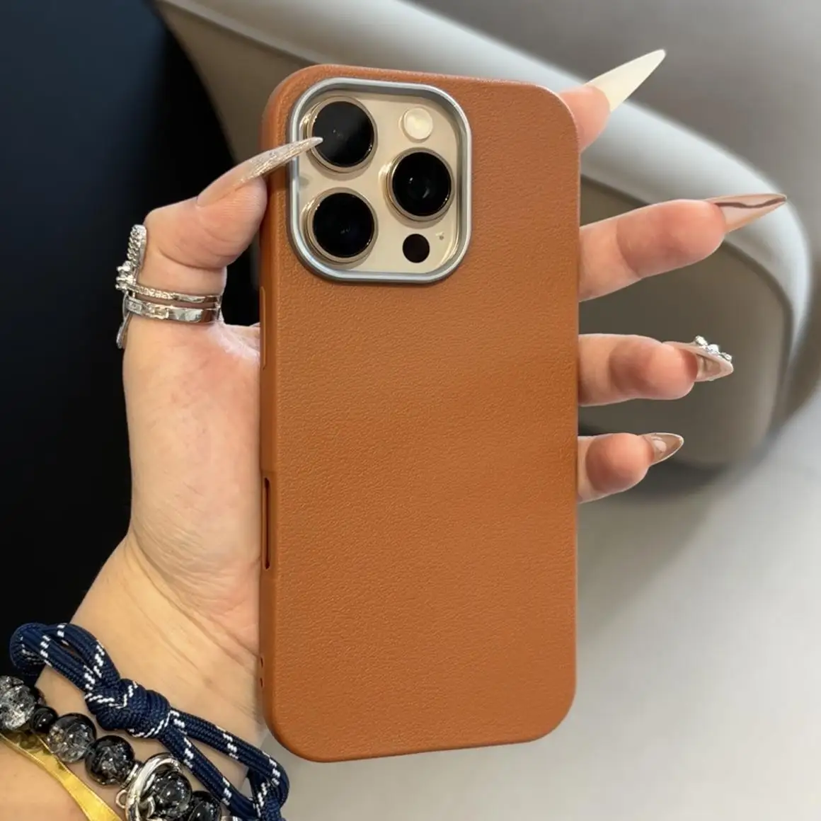 Luxury Matte Cortex Leather Case - Premium Soft & Shockproof Silicone Cover