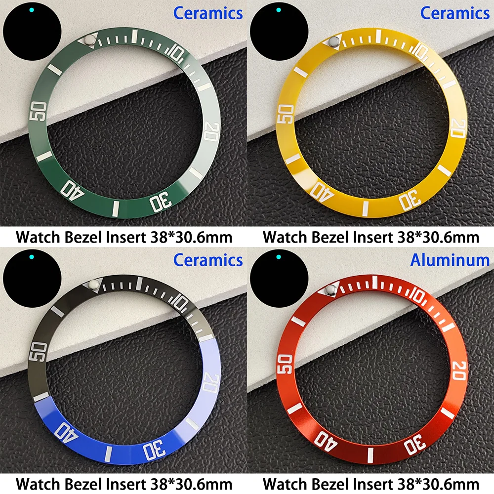 Premium 38mm Sloping Aluminum-Ceramic Bezel Insert