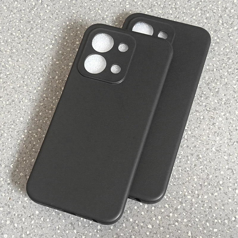 Sleek Black Matte Silicone TPU Soft Slim Case - Protective Back Cover & Bumper