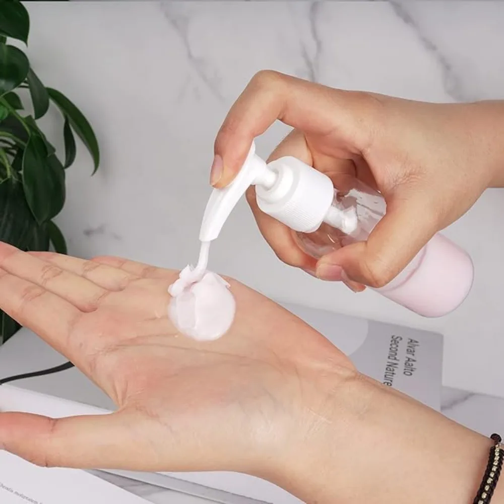 20pcs 30/60/80/100ml Travel Pressed Pump Dispensing Airless Lotion Bottle Portable Sample Cosmetic Refillable Container Bottle refillable bottle