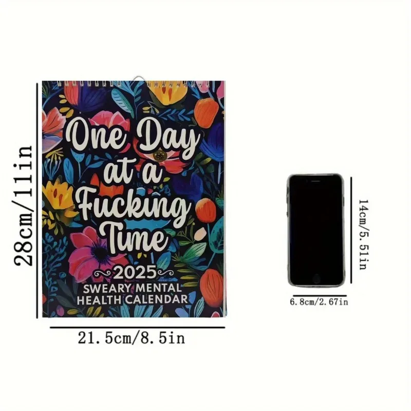 Calendar Memo Planner with Humorous and Inspirational Quotes, Notebook, Wall Hanging, Wall Mounted Memo
