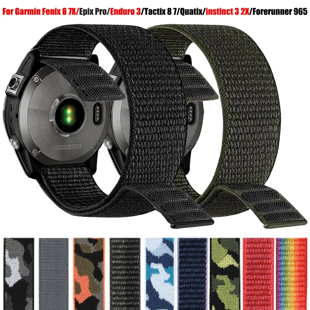 Nylon Sport Band with Quick Release Hook Loop, Available in Multiple Sizes