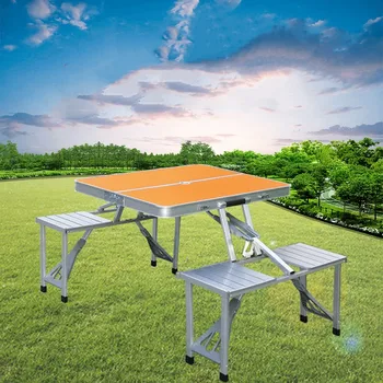 Folding Camping Table Chair Set 1