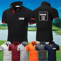 Polo personnalisé avec logo, T-shirt décontracté pour homme, mode été, vêtements de sport, coupe ajustée, imprimés recto-verso, S~5XL 2026 1