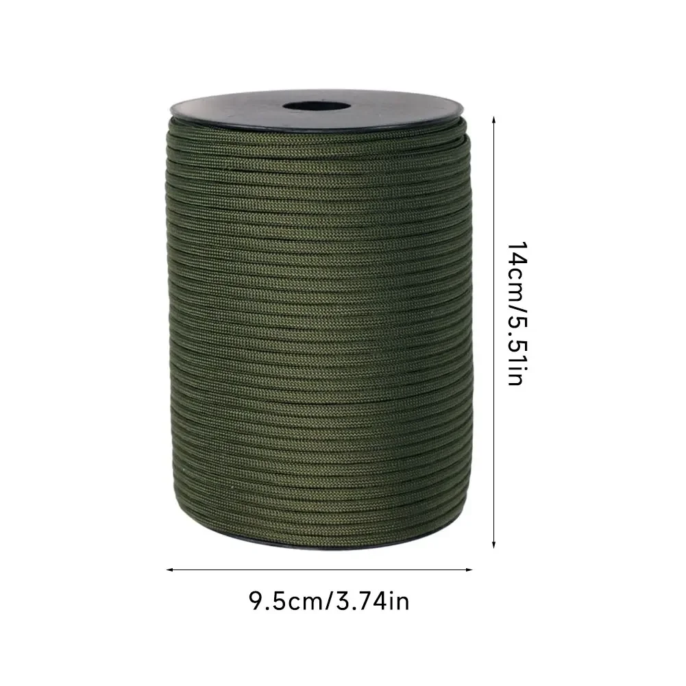 100M 550G Tactical Standard 9-Core Paracord Rope 4mm Outdoor Parachute Cord Survival Umbrella Tent Lanyard Strap Clothesline