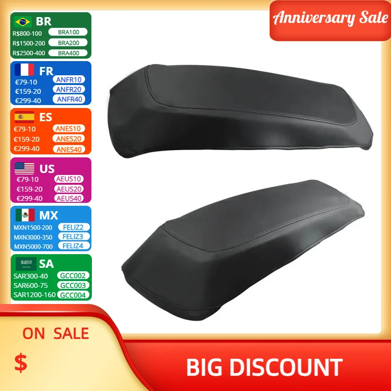 Copri Coperchio Moto Hard Saddlebag Per Harley 2014-2022 Road Glide Electra Glide Road King Street Glide Glide Con Cuciture Nere