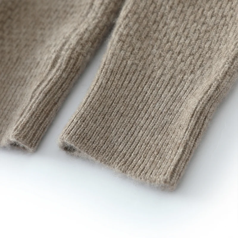 Autumn Winter New 100% Cashmere Sweater Men's Half High Collar Knitted Pullover Thickened Warm Jacquard Bottom Shirt Men's Wear 4