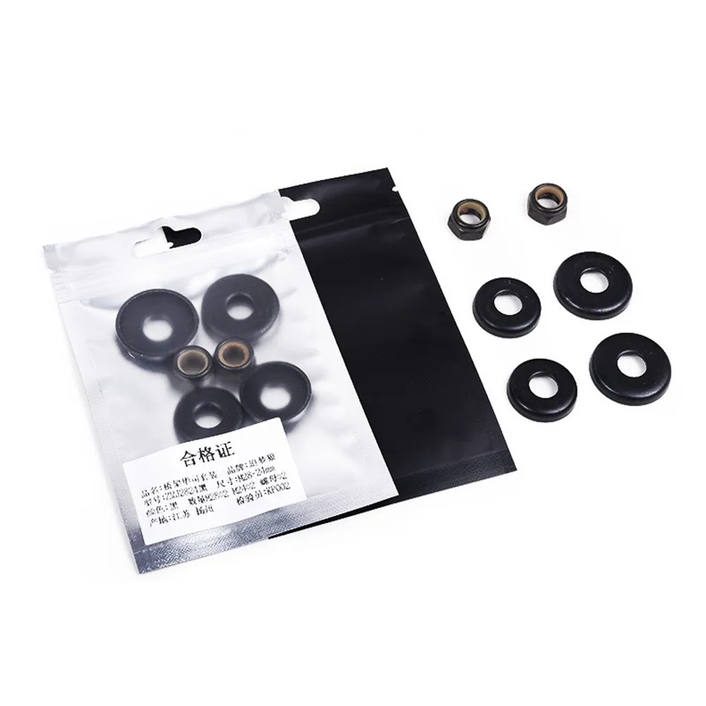 4pcs Longboard Skateboard Bushings Washers Cup With Nuts For Longboard Repair Rebuilding Kit Skateboard Spacer Скейтборд