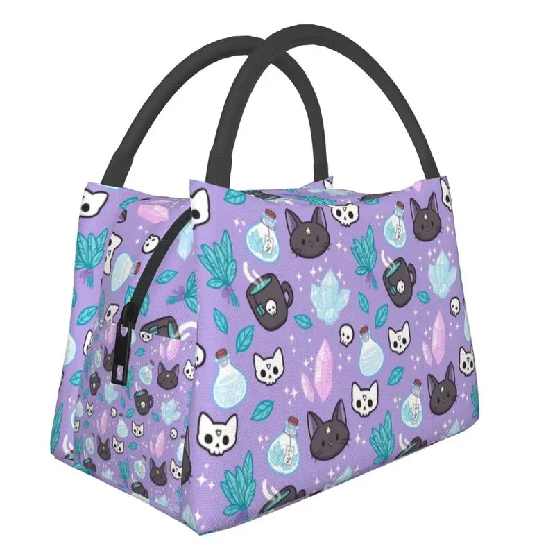 

Изолированные сумки для ланча Herb Witch для женщин, кофейный портативный термоохладитель, пищевой Ланч-бокс, дорожный Ланч-бокс для кемпинга на открытом воздухе