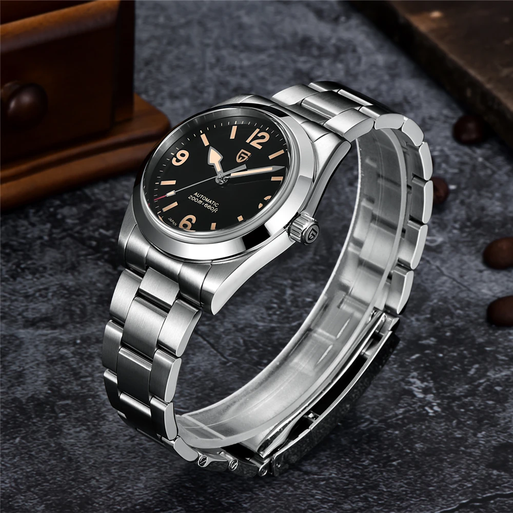 2022 New PAGANI DESIGN 36MM Men's Classic Vintage Automatic Mechanical Watch NH35 Sapphire Stainless Steel 20Bar Watch for Men