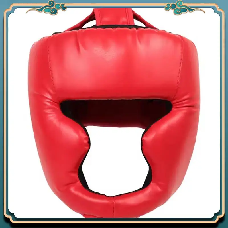 Latest Full Face Boxing Headgear Adjustable Head Guard Karate Muay Thai Training Protection Boxing Headgear