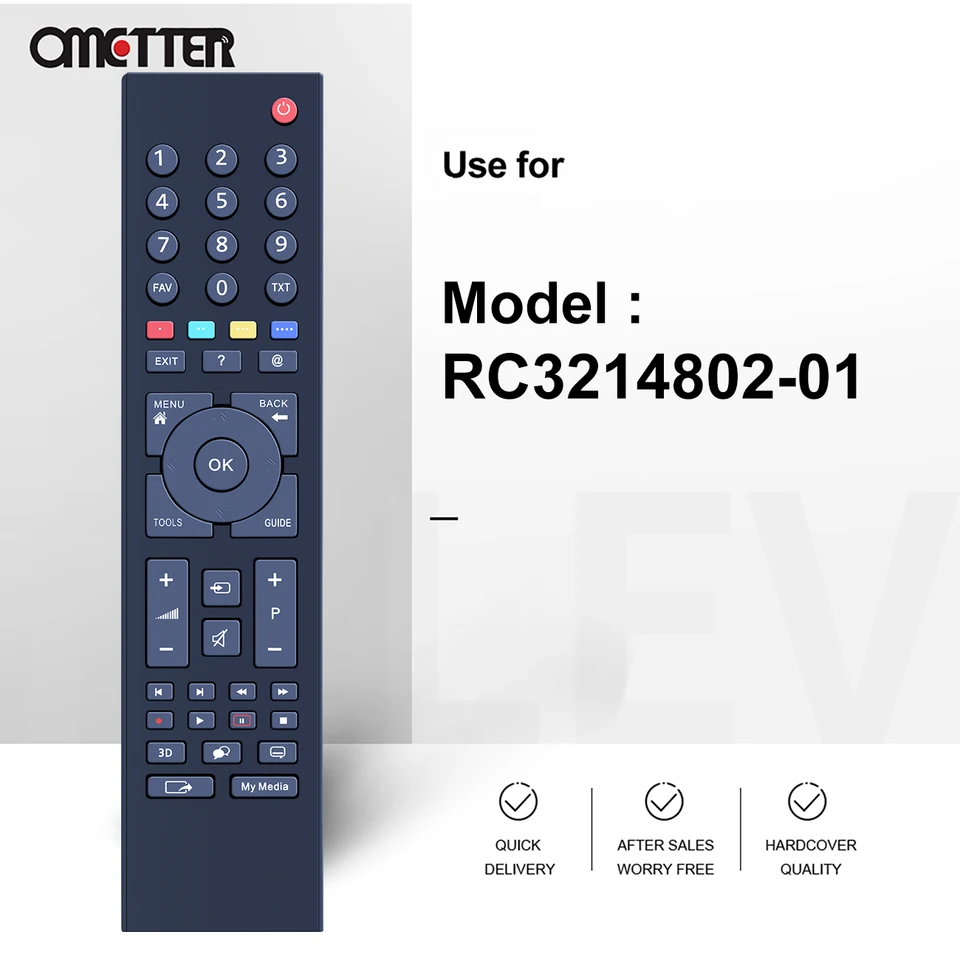 ALLIMITY RC3214802/01 Télécommande remplacée pour Grundig 3D TV