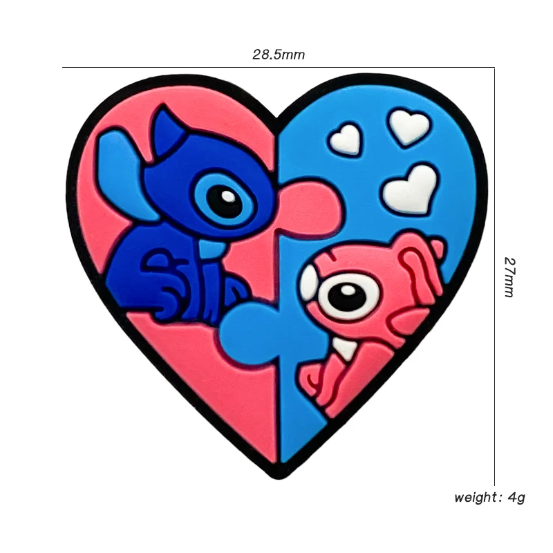 10pcs Mini Silicone Stitch Beads Cartoon Teether DIY Baby Pacifier Teething Making Necklace Sensory Toy Food Grade Beads