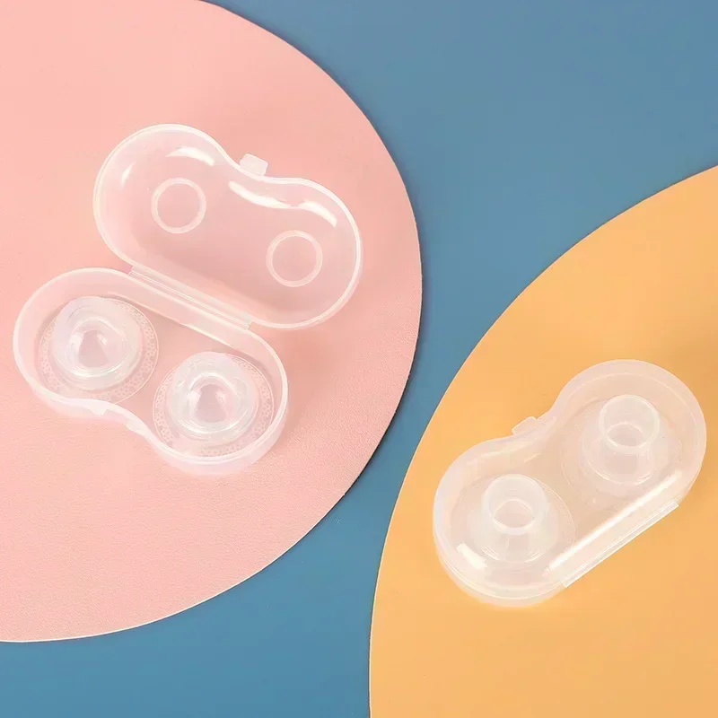 2PC Silicone Nipple Correction Niplette Shield Sucker Corrector Flat Silicone Nipple Breast Correction Inverted Nipple 4