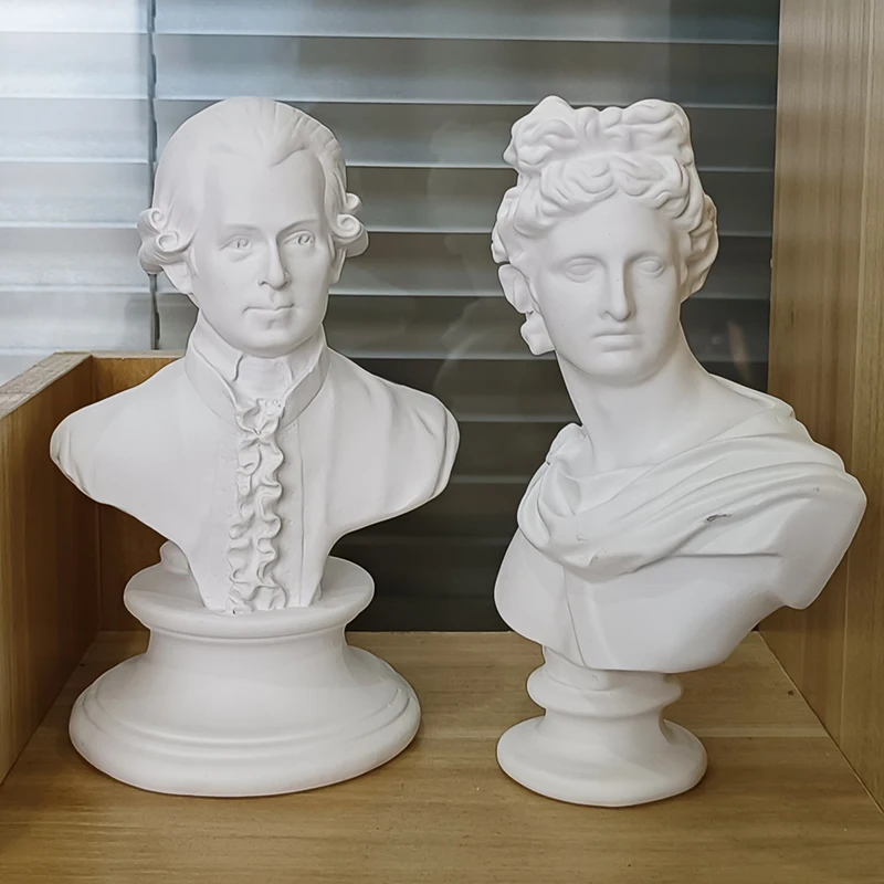 Home Decor Items Decorative Sculpture Art Resin Figures Statue For Living Room Decoration Desk Bookcase Ornaments Home decor Beethoven Apollo
