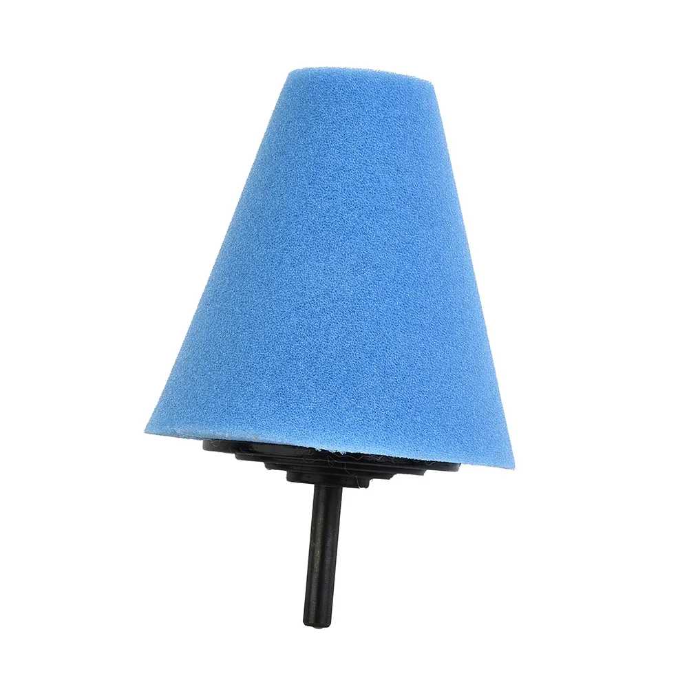 Accessories Foam Polishing Cone Shaped Pads Automobile Wheel Hub Blue Cone For Car Polishing Shaped Sponge Tool