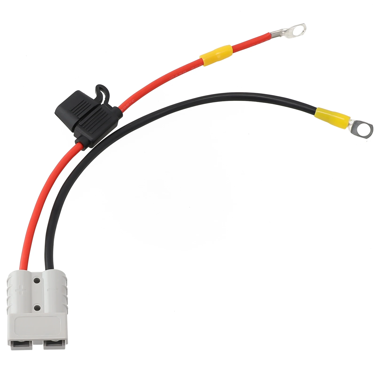 

New Practical Useful Durable Connector Charging Cable Kit For Anderson 30CM 50Amp Accessories Fuse 10A M8 Parts