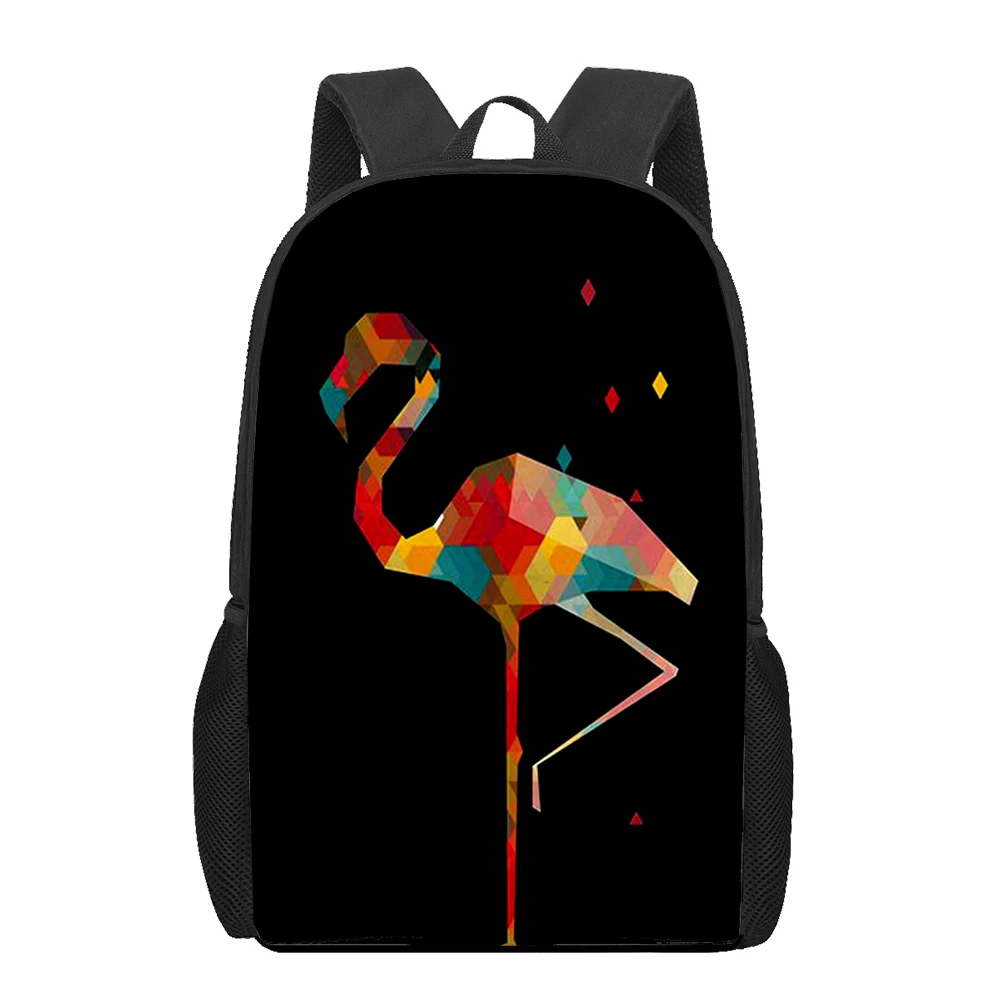red beautiful Flamingo bird 3D Print School Bags for Teenager Boys Girls Unique Children Kids Backpack Book Bag Student  Bookbag