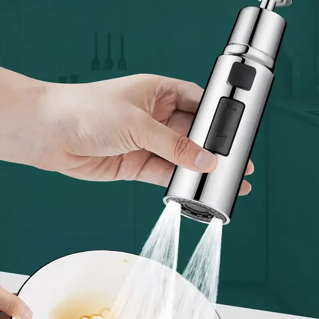 Rubinetti da cucina beccuccio a testa antispruzzo rubinetto Extender universale gorgogliatore esteso rubinetto universale connettore universale 2