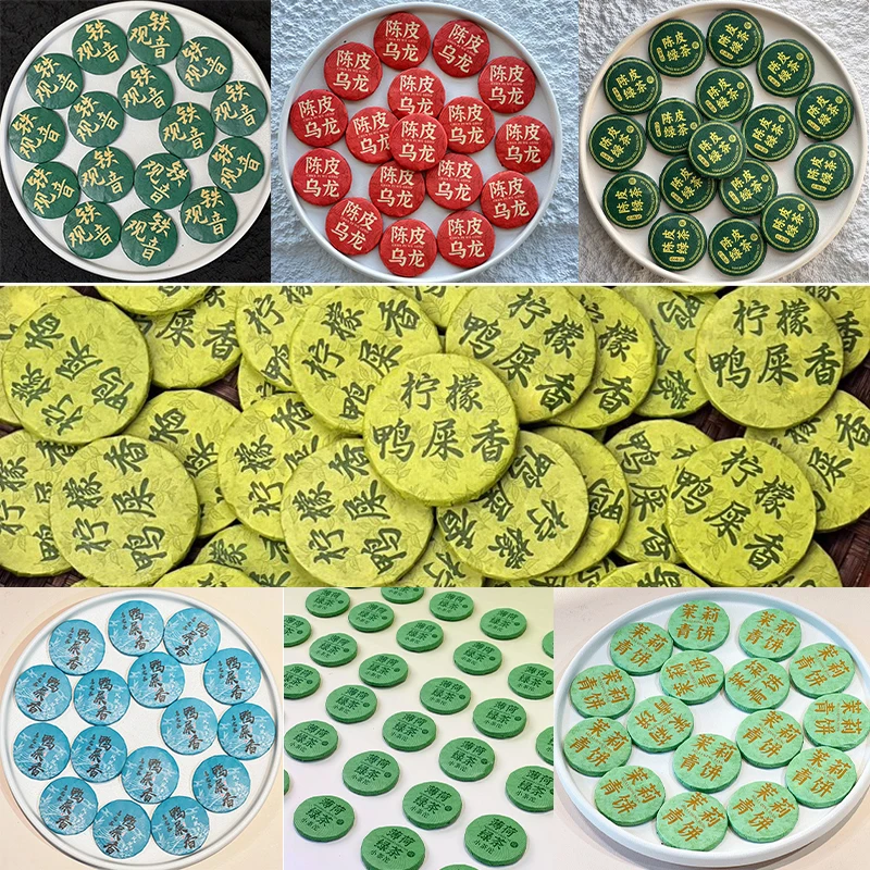 لتقوم بها بنفسك زخرفة دائرية Puer كعكة الشاي الصغي...