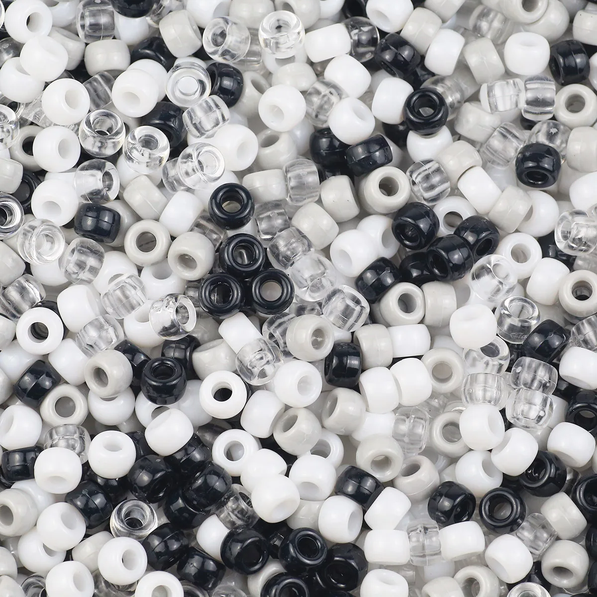 Vibrant Large Hole Pony Beads for DIY Jewelry and Crafting