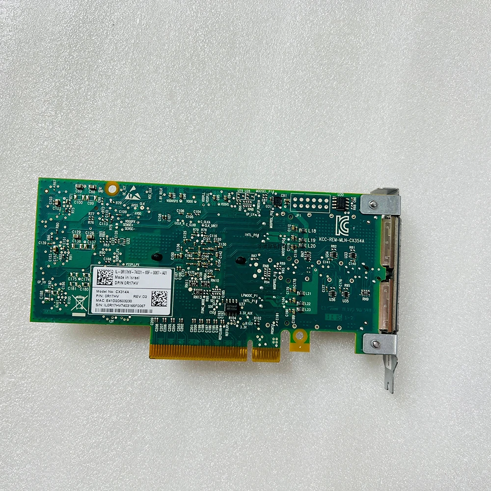 For Mellanox Dual Port 40G Ethernet Card ConnectX-3 DELL 0R17HV CX314A-BCCT 4 For Mellanox Dual Port 40G Ethernet Card ConnectX-3 DELL 0R17HV CX314A-BCCT - Image 2
