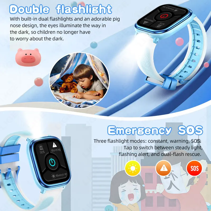 LIGE Children Boys Girls Present Smart Watch Ftiness Tracker Bluetooth Call SmartWatch Men Women Pedometer Waterproof Kids Watch