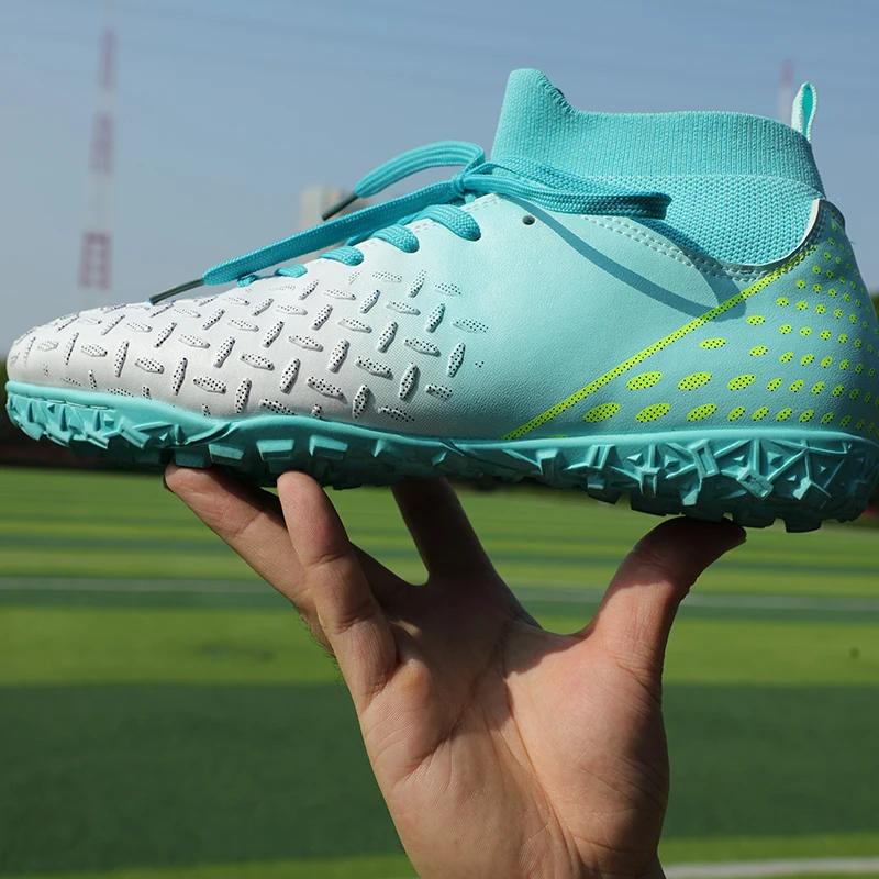 Vīriešu elpojoši iekštelpu potītes futbola zābaki Futzāla treniņu apavi Futbola skavas Unisex īpaši vieglas, neslīdošas āra_voghion.com