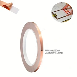 DIY Single Sided Conductive Copper Foil Tape for EMI Shielding and Repairs (1Roll)