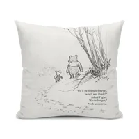 Winnie the Pooh & Piglet Friends Forever Cushion Cover Pillowcase Cushion Pillow Home 1