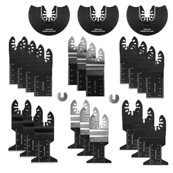 Lames de scie multifonctions multifonctions, 23 pièces, pour le travail du bois 