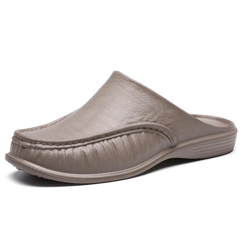 Men's Slippers EVA Slip on Flats Shoes Walking Shoes Men Half Slipper Comfortable Soft Household Sandals Size 40-47 non slip slippers soft slippers eva slippers soft non slip slippers