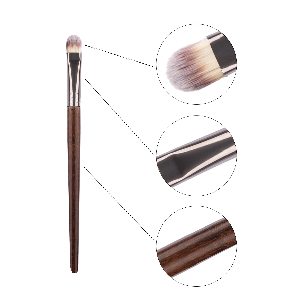 OVW 12pcs Eye Shadow Nature Hair Eyeliner Eyebrow Lip Cosmetic Beauty Makeup Brushes Tools 2