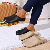 Nouveauté : Chaussures à bout fendu pour femme, style Ninja Tabi, en cuir, confortables, type mules, sabots et sandales 2