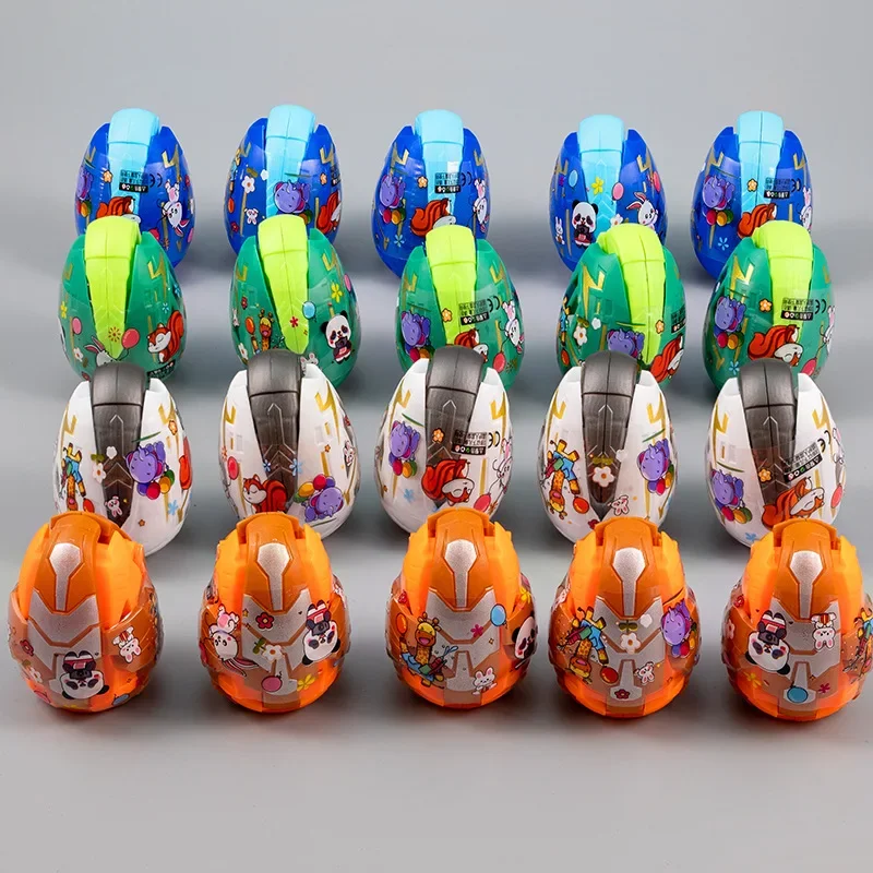 6PCS Deformed Dinosaur Egg Toys Mini Claw Machine Accessories Kids Gashapon Balls Prizes DIY Doll Vending Twisted Egg Machines 2