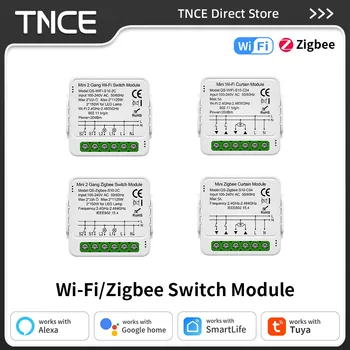 TNCE TUYA WIFI/Zigbee สวิทช์ผ้าม่าน Dimmer สมาร์ท DIY MINI โมดูล 2-way Control Breaker, เสียง Alexa Google Home 1