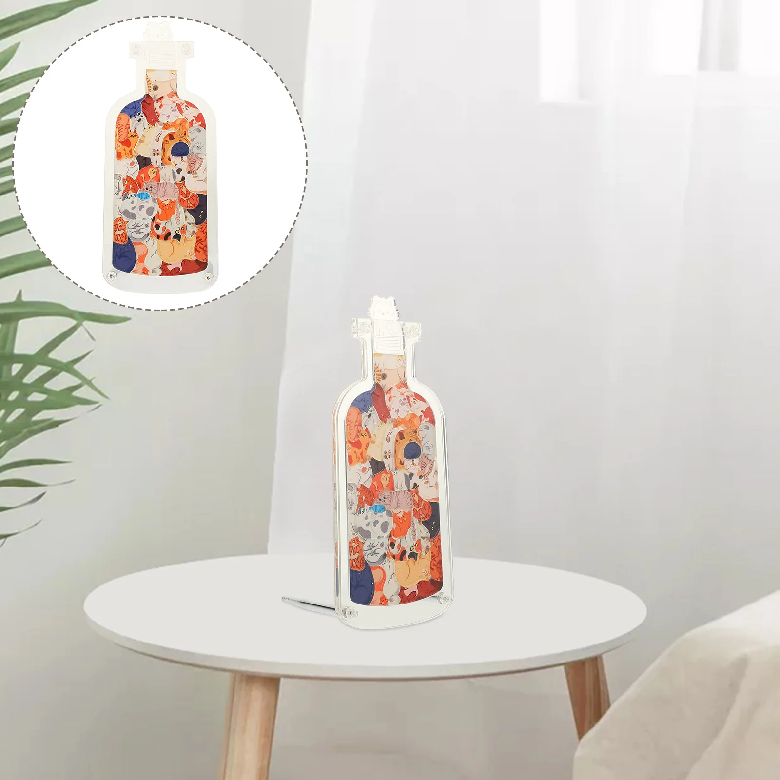 

Прозрачный пазл, декоративная бутылка, Рукоделие 3d, искусственные животные, игрушки Aldult