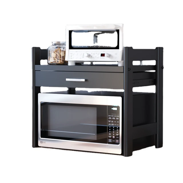 Kitchen Storage Holders Metal Wood Microwave Oven Shelf Stand Kitchen  Appliances Storage Rack Cabinet - Figurines & Miniatures - AliExpress