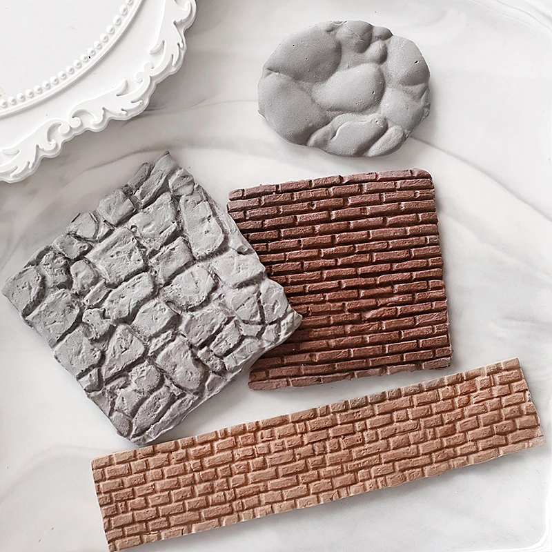 Stampo Per Torta In Pelle Di Pietra Per Muro Di Mattoni Per La Cucina Strumento Per Torta Da Forno Fai Da Te Sugarcraft