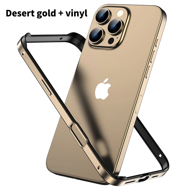 Hybrid Silicone Frame Aluminum Metal Phone Case with Enhanced Heat Dissipation Bumper
