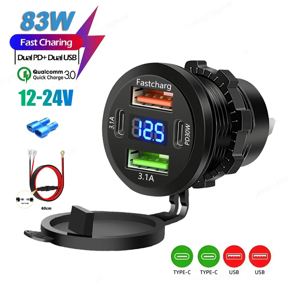 4-Port Car Fast Charger 2