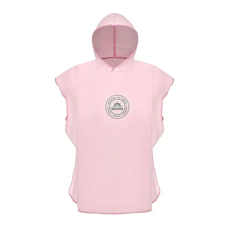 Kids' Hooded Microfiber Swim Cover-Up Poncho - Quick Drying Beach & Bath Towel