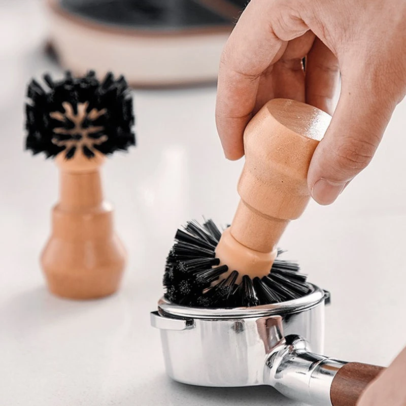 Coffee Protafilter Brush Coffee Grinder Machine Cleaning Brush Horse