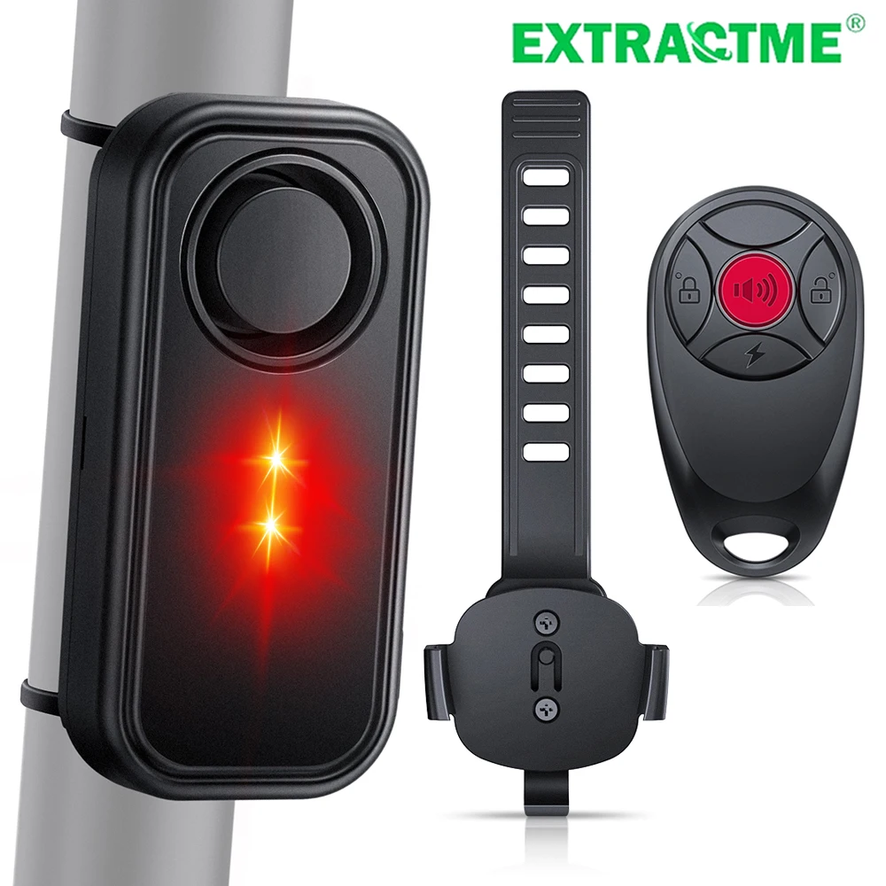 Extractme – alarme anti-cambriolage pour moto, sans fil, étanche, Vibration, avec lumière Led, alarme de Protection de sécurité pour moto 1