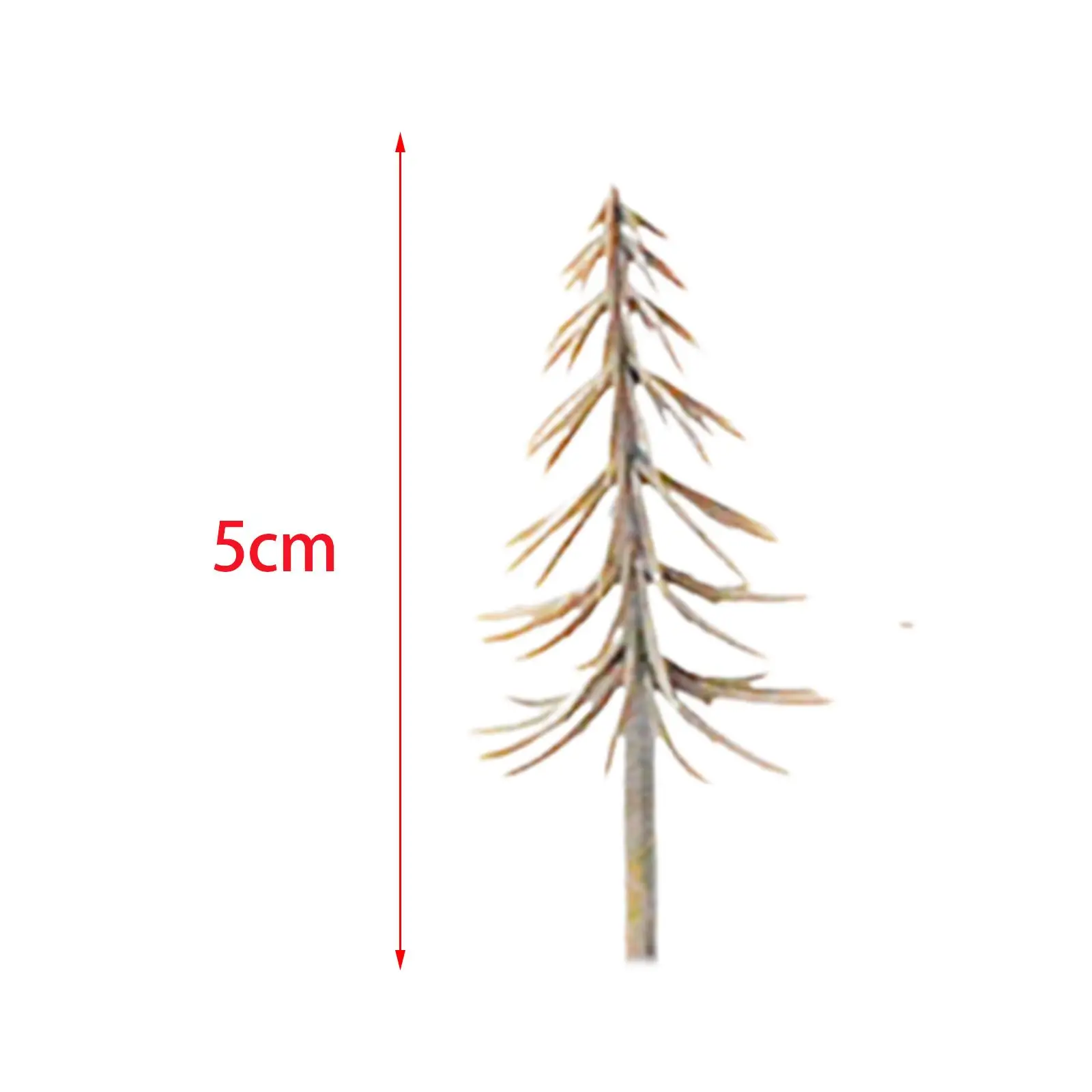 2-4pack 50 Pieces Model Snow Trees Layout for Building Model DIY Material Sand