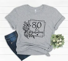 

80th Birthday T shirt 80 & Fabulous Vintage 1941 Shirt, Distressed Retro Fade, 80th Birthday Gift, Birthday Party 100%cotton y2k